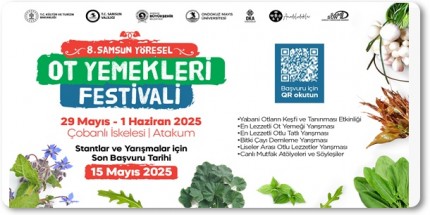 Samsun Ot Yemekleri Festivali Başvuruları Başladı